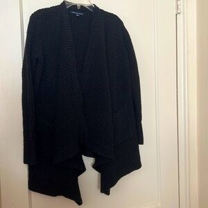 american eagle black cardigan size: XS